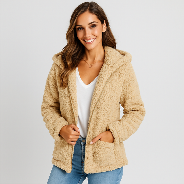 Veste polaire à capuche pour femme - Yverine