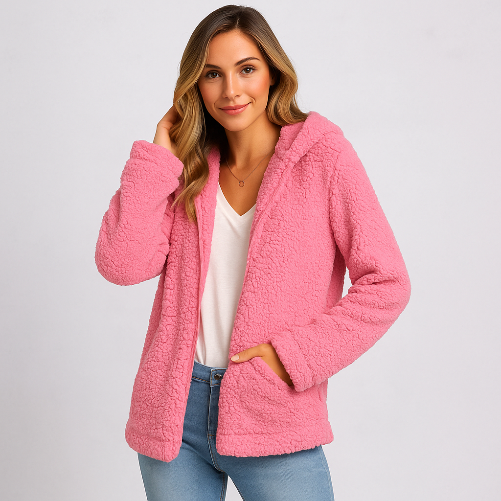 Veste polaire à capuche pour femme - Yverine