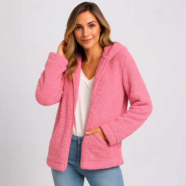 Veste polaire à capuche pour femme - Yverine