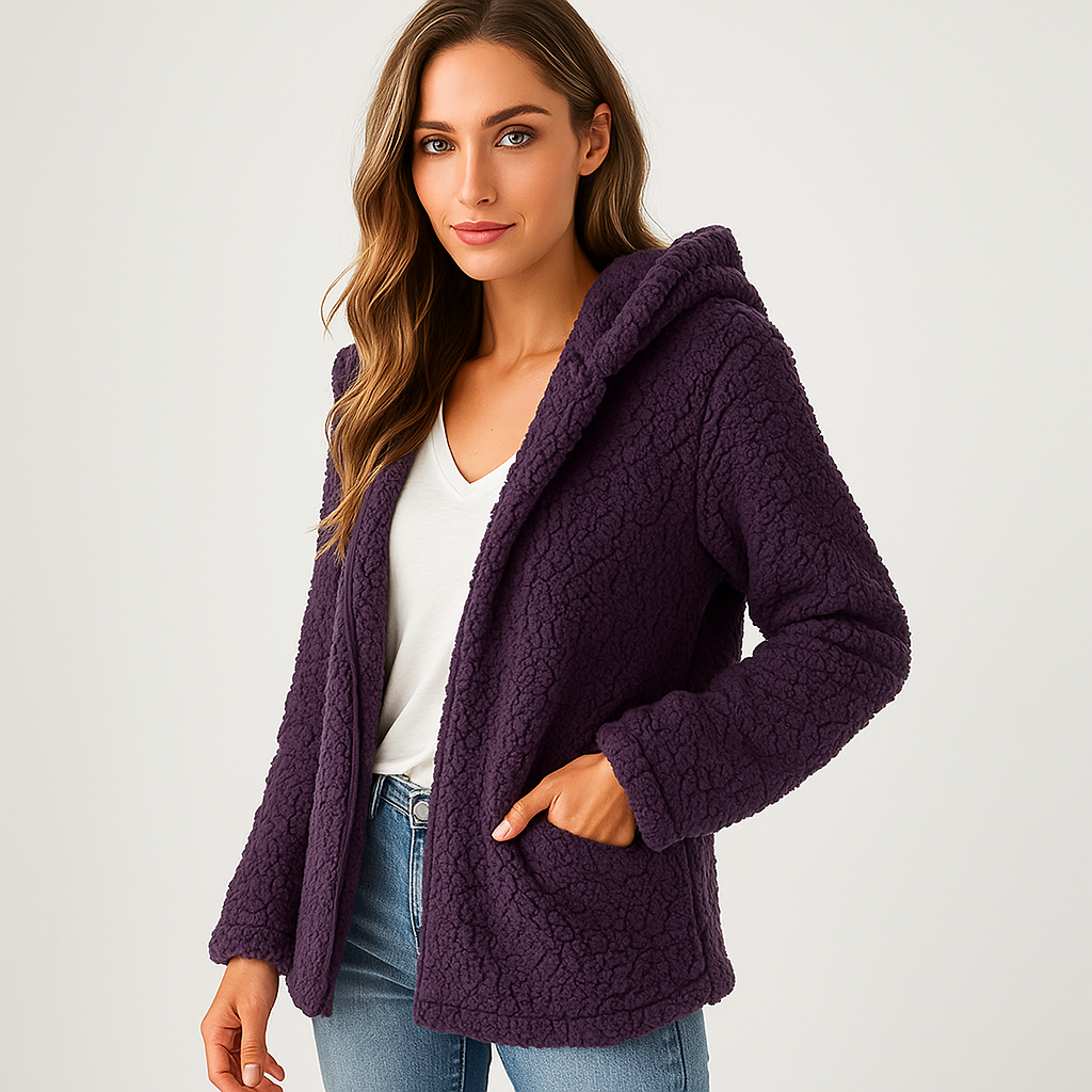 Veste polaire à capuche pour femme - Yverine