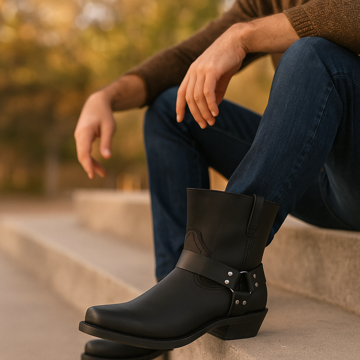 Low boots en cuir végétalien avec fermeture éclair sur le côté pour femmes - Alondra