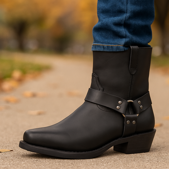 Low boots en cuir végétalien avec fermeture éclair sur le côté pour femmes - Alondra