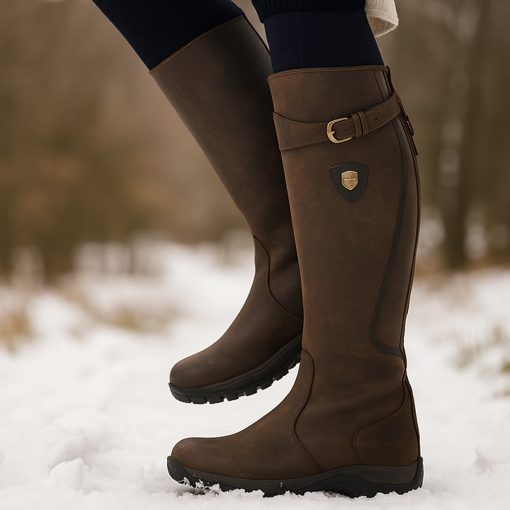 Bottes hautes de style équestre pour femmes avec semelles robustes - Alba