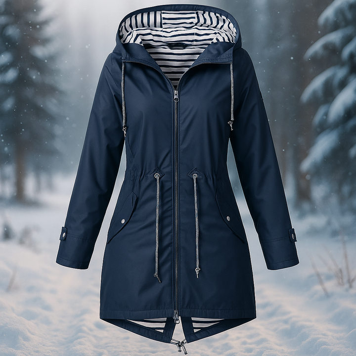 Veste imperméable pour femme avec capuche réglable - Nerea
