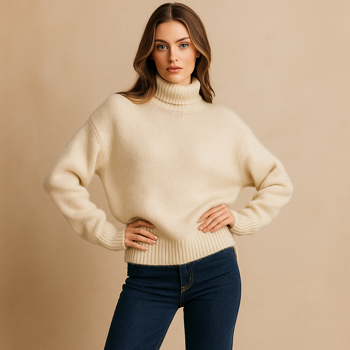 Pull à col roulé surdimensionné pour femme - Gwen