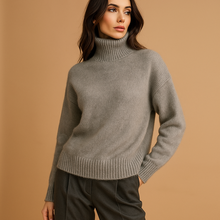 Pull à col roulé surdimensionné pour femme - Gwen
