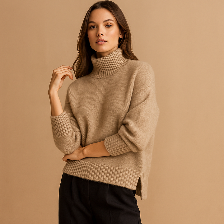 Pull à col roulé surdimensionné pour femme - Gwen