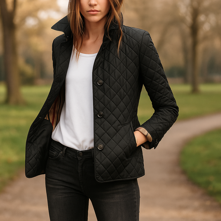 Veste matelassée légère pour femme avec boutons sur le devant - Milika