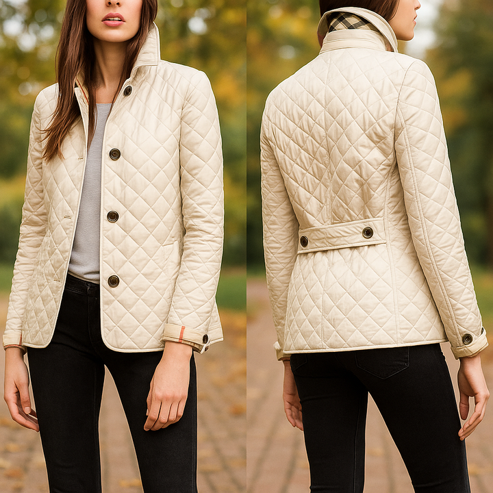 Veste matelassée légère pour femme avec boutons sur le devant - Milika