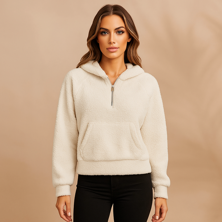 Sweat à capuche en laine polaire pour femmes - Elira