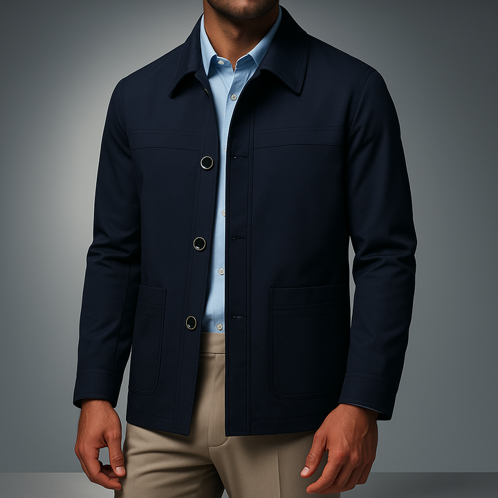 Veste décontractée végane avec poches plaquées et boutons - Samuel