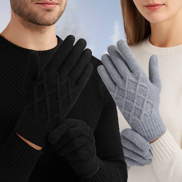Gants d'hiver tactiles unisexes en tissu souple - Eamon