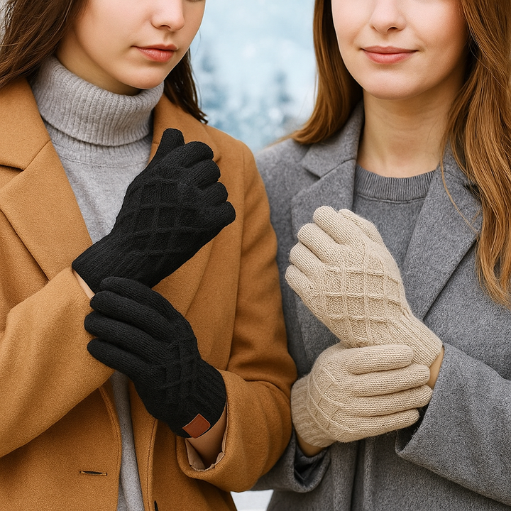 Gants d'hiver tactiles unisexes en tissu souple - Eamon