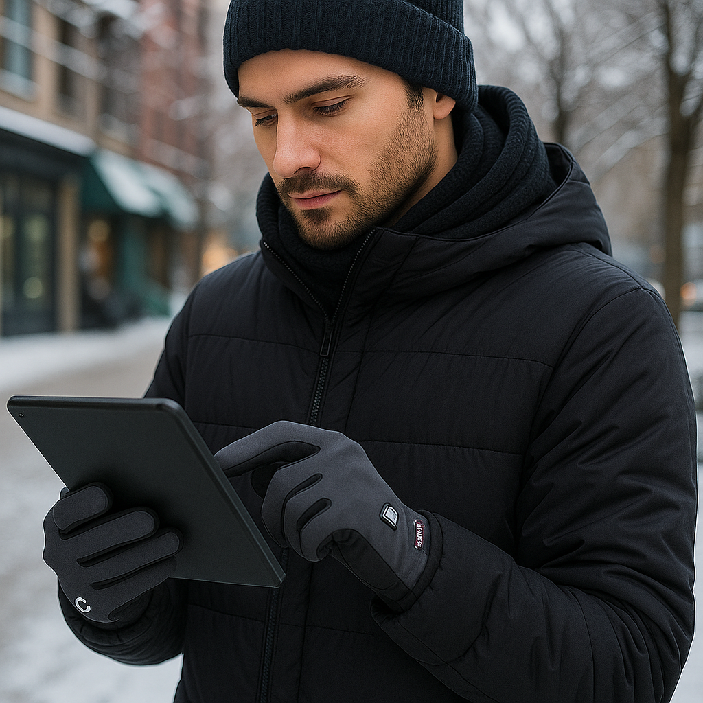 Gants techniques thermiques pour hommes à usage tactile et fonctionnel - Torben