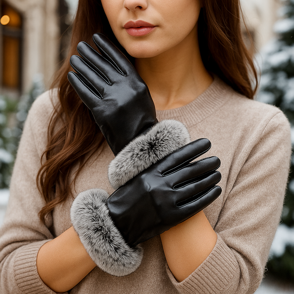 Gants d'hiver femme élégants finition douce - Eline