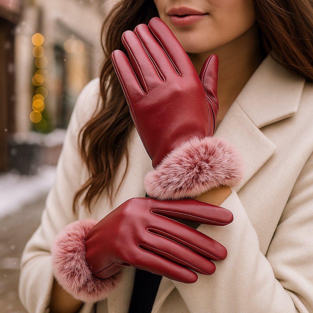 Gants d'hiver femme élégants finition douce - Eline