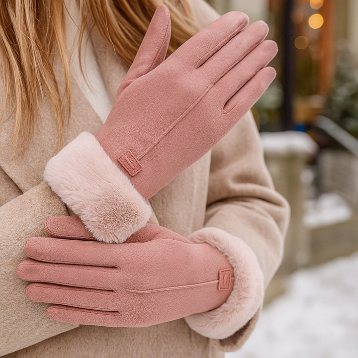 Gants d'hiver doublés pour femmes, finition douce - Lykke