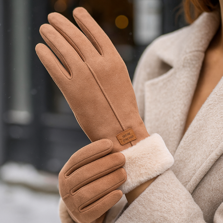 Gants d'hiver doublés pour femmes, finition douce - Lykke