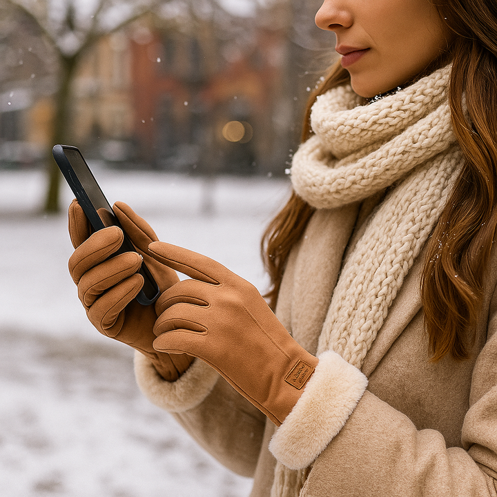 Gants d'hiver doublés pour femmes, finition douce - Lykke