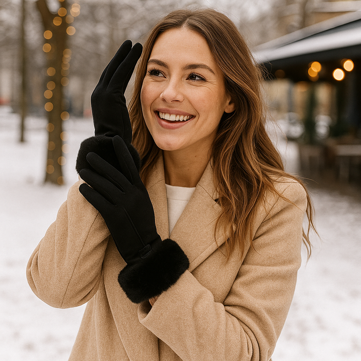Gants d'hiver doublés pour femmes, finition douce - Lykke