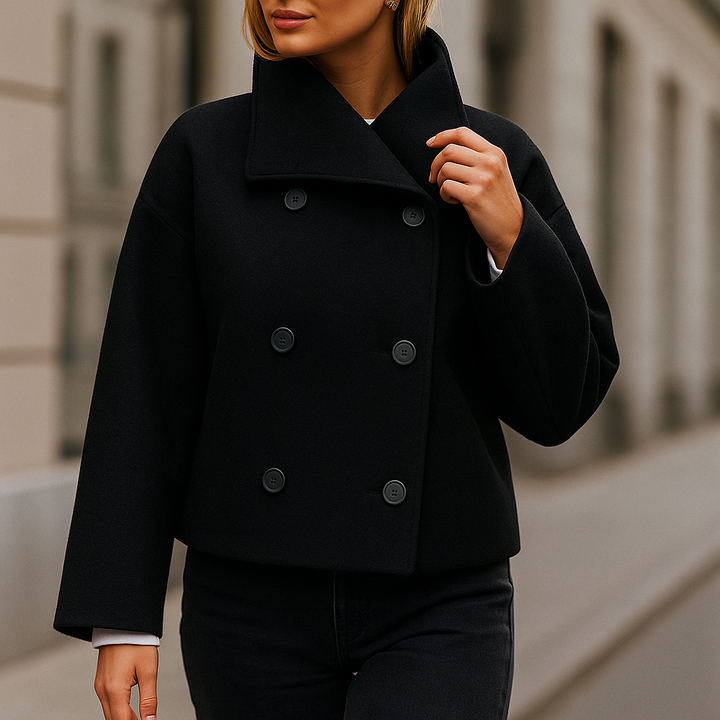 Veste courte à double boutonnage pour femme - Iranelle