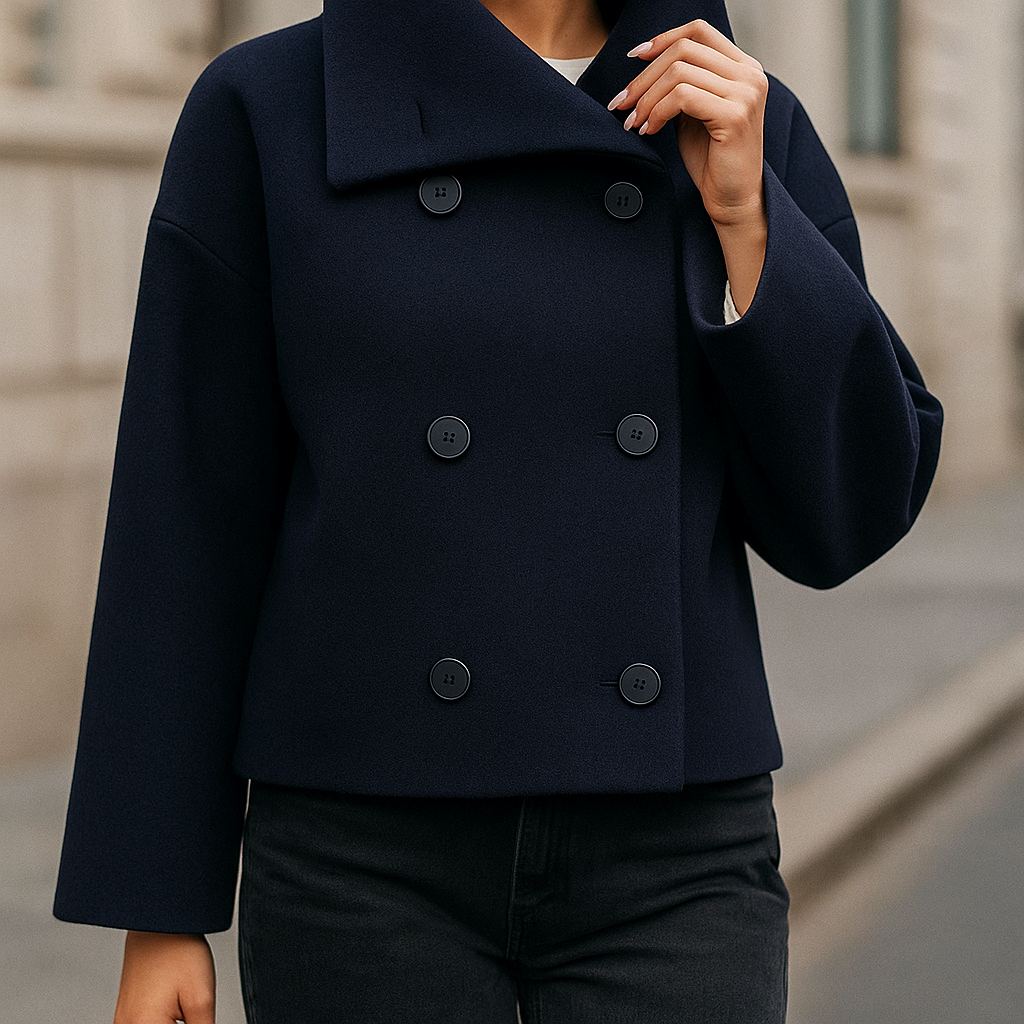 Veste courte à double boutonnage pour femme - Iranelle