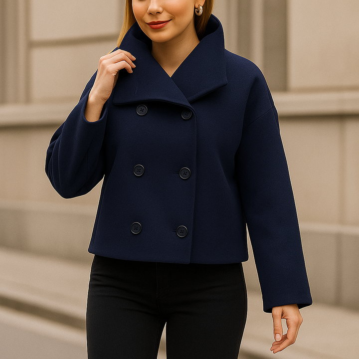 Veste courte à double boutonnage pour femme - Iranelle