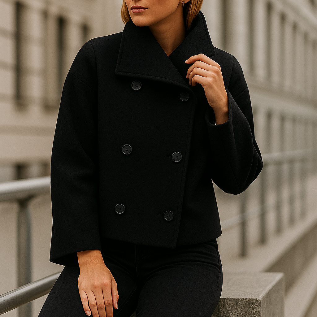 Veste courte à double boutonnage pour femme - Iranelle