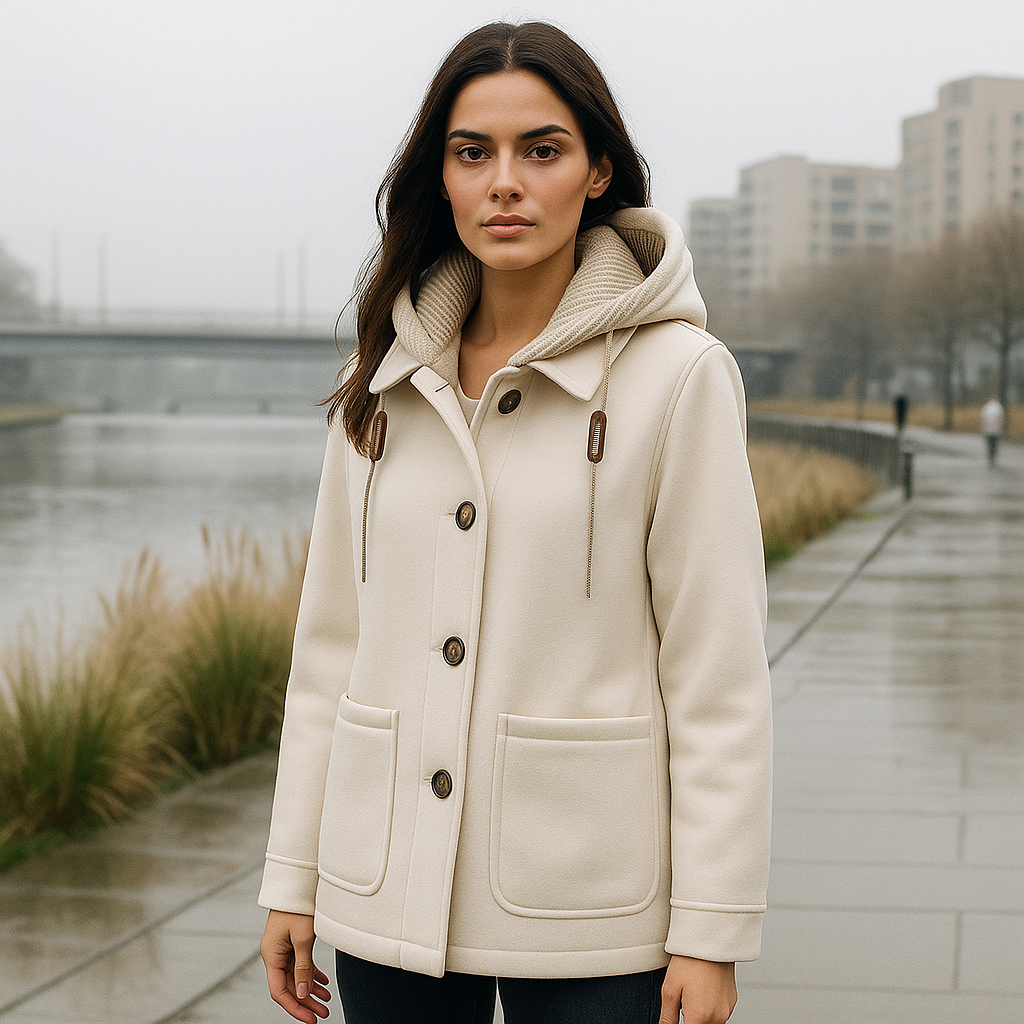 Manteau à capuche pour femme - Maelle