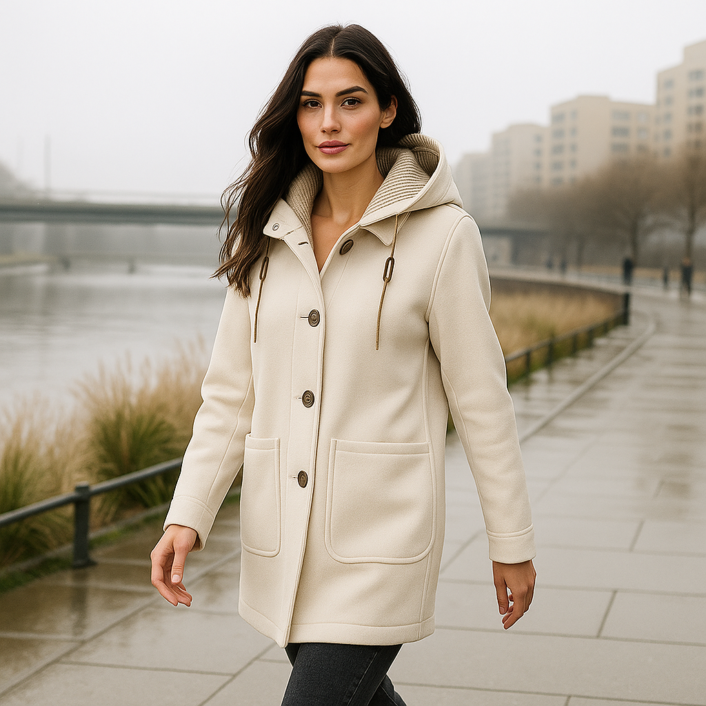Manteau à capuche pour femme - Maelle