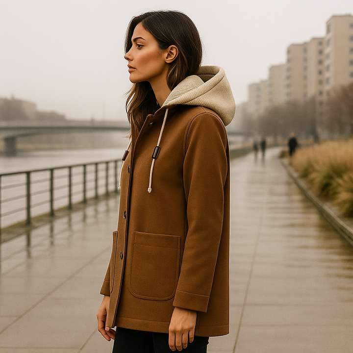 Manteau à capuche pour femme - Maelle