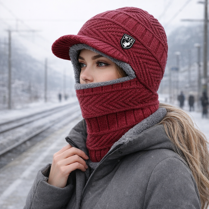 Cagoule d'hiver unisexe tricotée - Moab