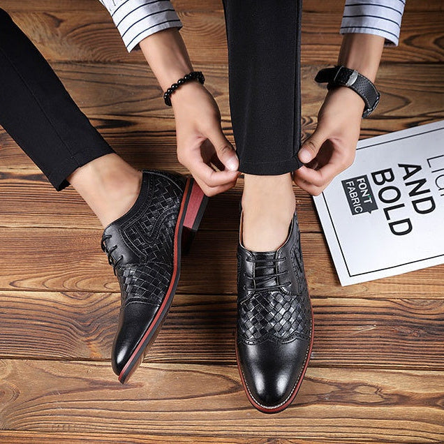 Chaussures en cuir tressé pour hommes - Dario