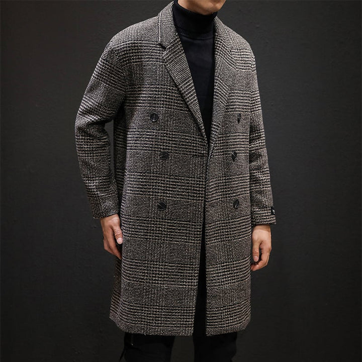 Manteau effet laine pour homme avec motif classique - Ervahn
