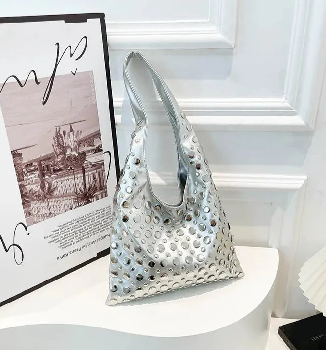 Sac à bandoulière avec détails métalliques - Mariela