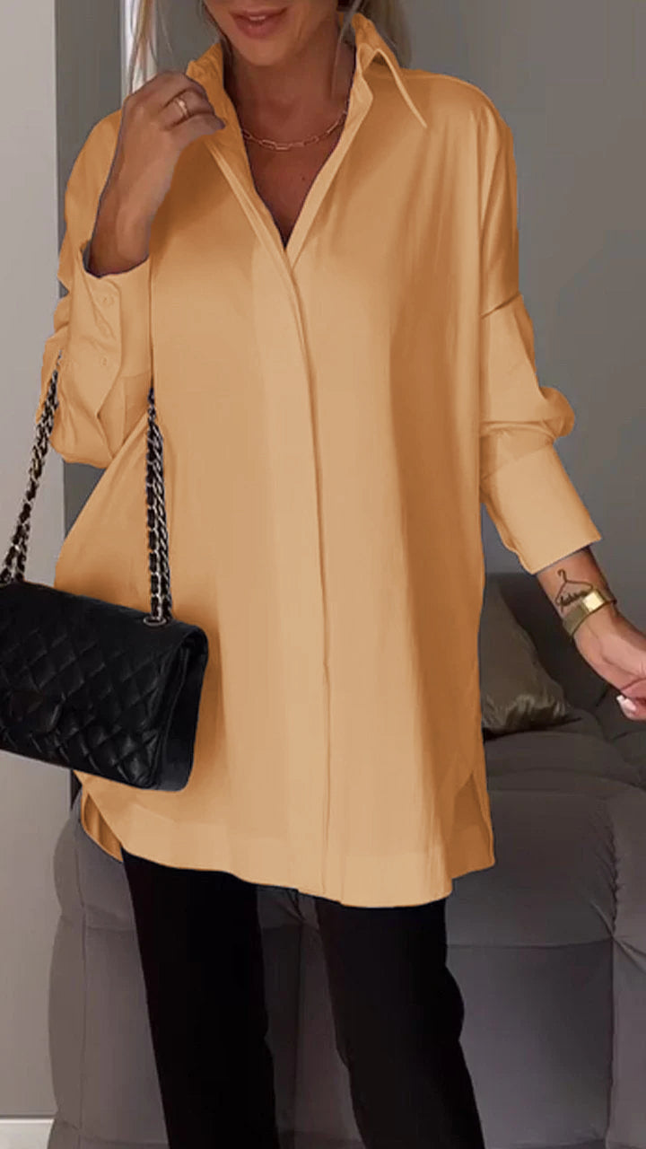 Bettina - Blouse chique en mousseline de soie grande taille