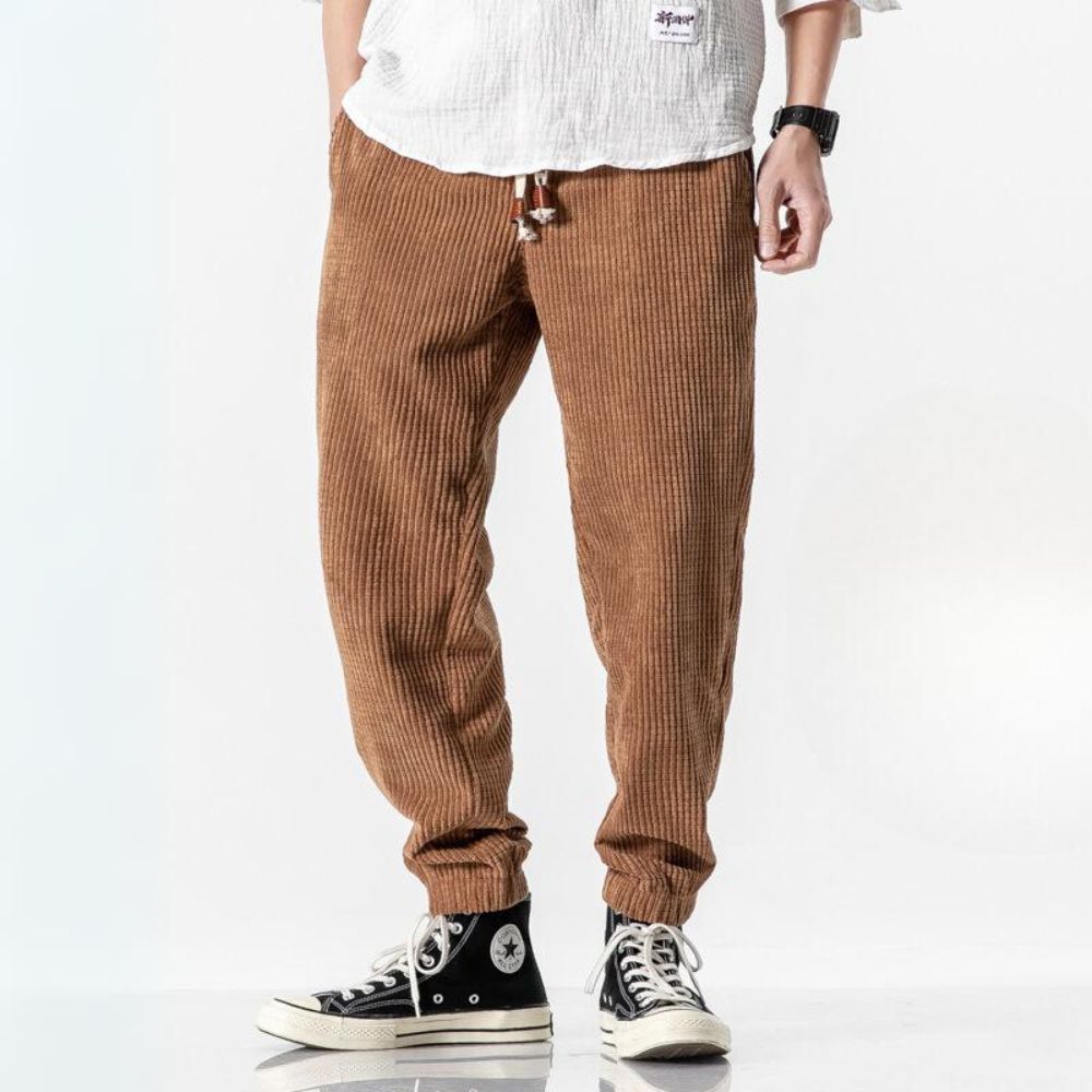 Pantalon en velours côtelé coupe large - Vandor