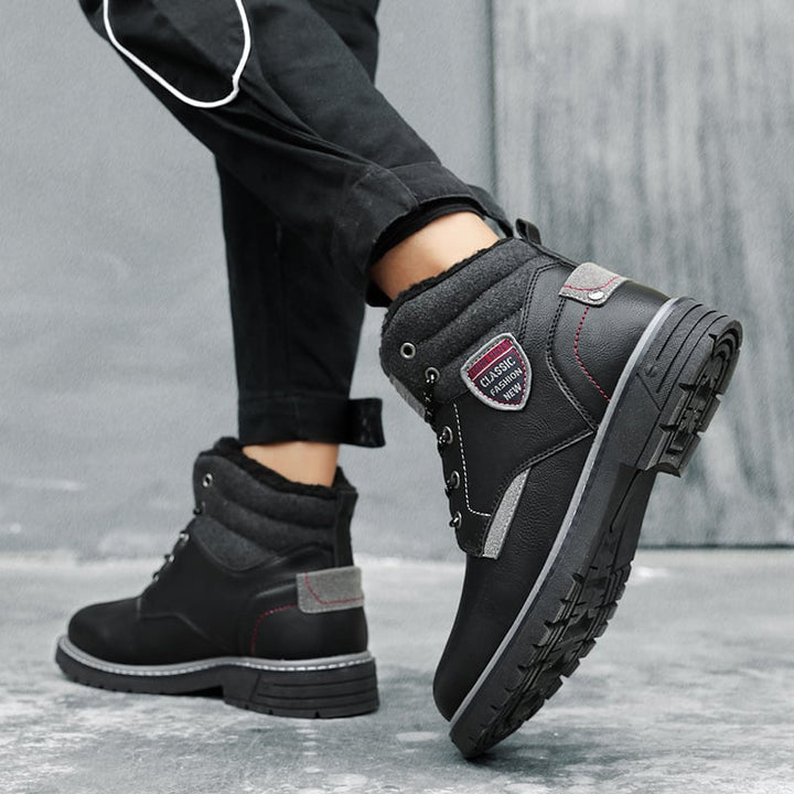 Bottes décontractées pour hommes avec doublure chaude et lacets - Lautaro