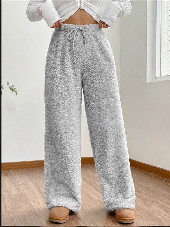 Pantalon texturé en peluche pour femme - Avenne