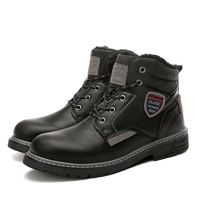 Bottes décontractées pour hommes avec doublure chaude et lacets - Lautaro