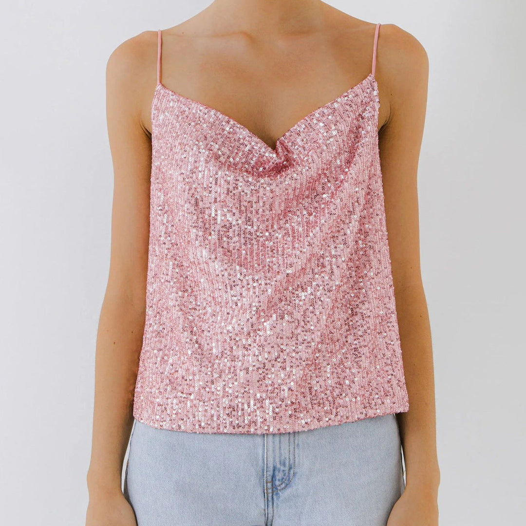 Top femme avec paillettes lumineuses - Nerya