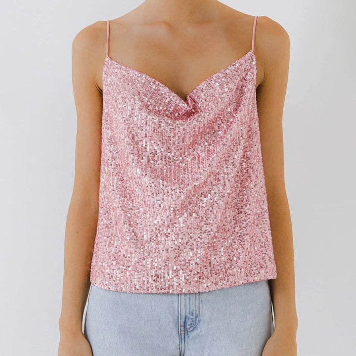 Top femme avec paillettes lumineuses - Nerya