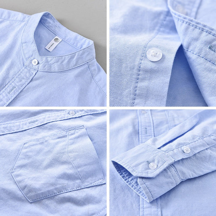 Chemise ample en coton lavé pour hommes - Elias