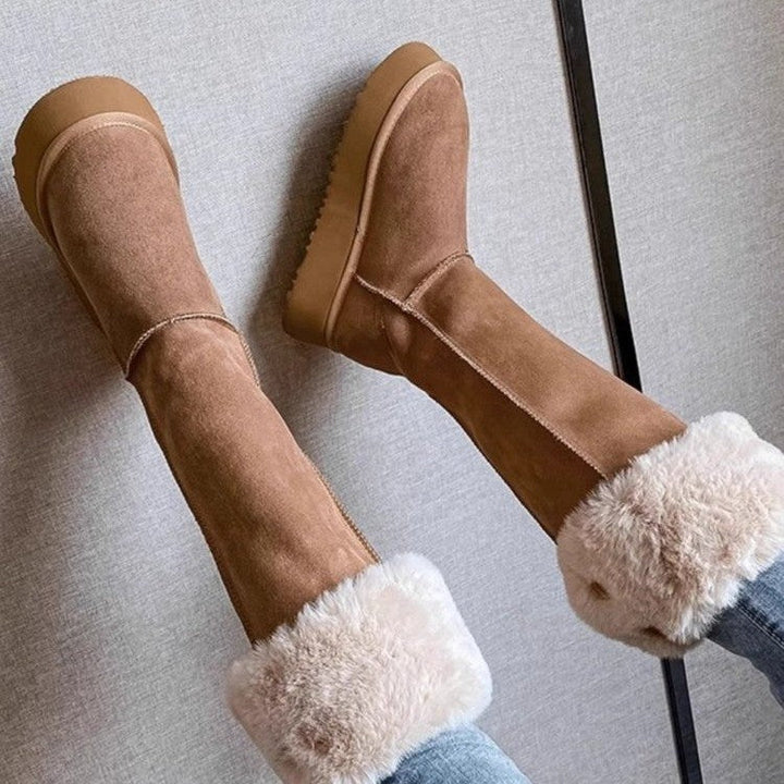 Bottes hautes pour femmes avec doublure en nounours - Paulie