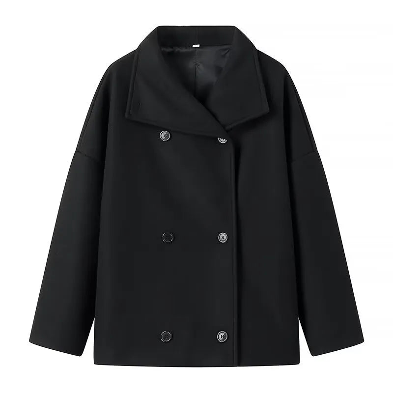 Manteau croisé à large revers pour femme - Rebeca