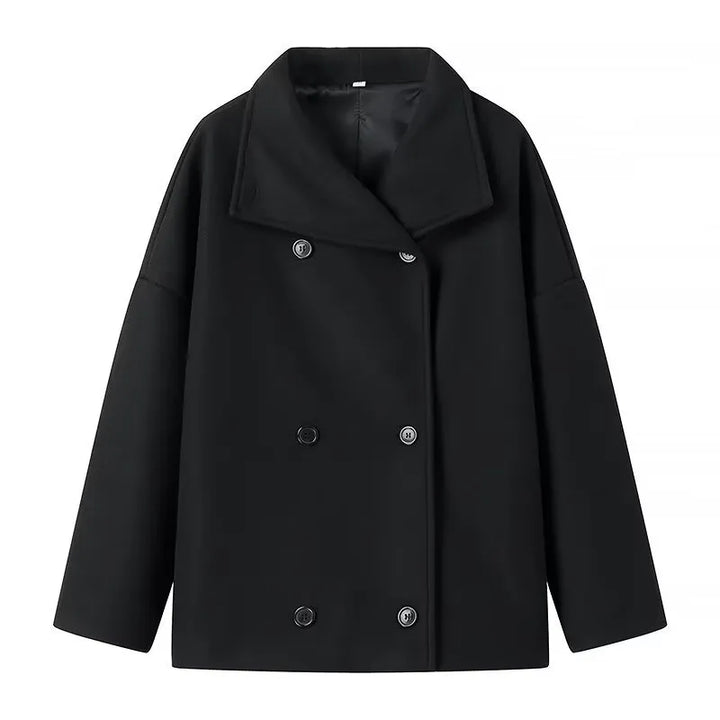 Manteau croisé à large revers pour femme - Rebeca