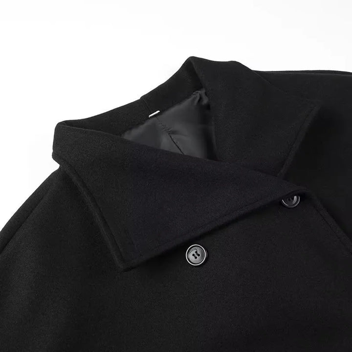 Manteau croisé à large revers pour femme - Rebeca