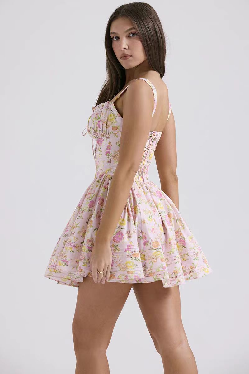 Fantaisie florale - Mini robe