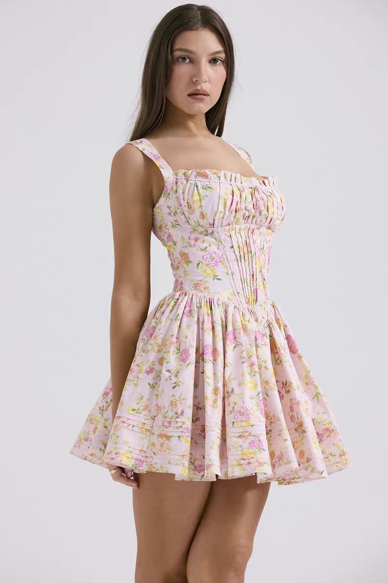 Fantaisie florale - Mini robe