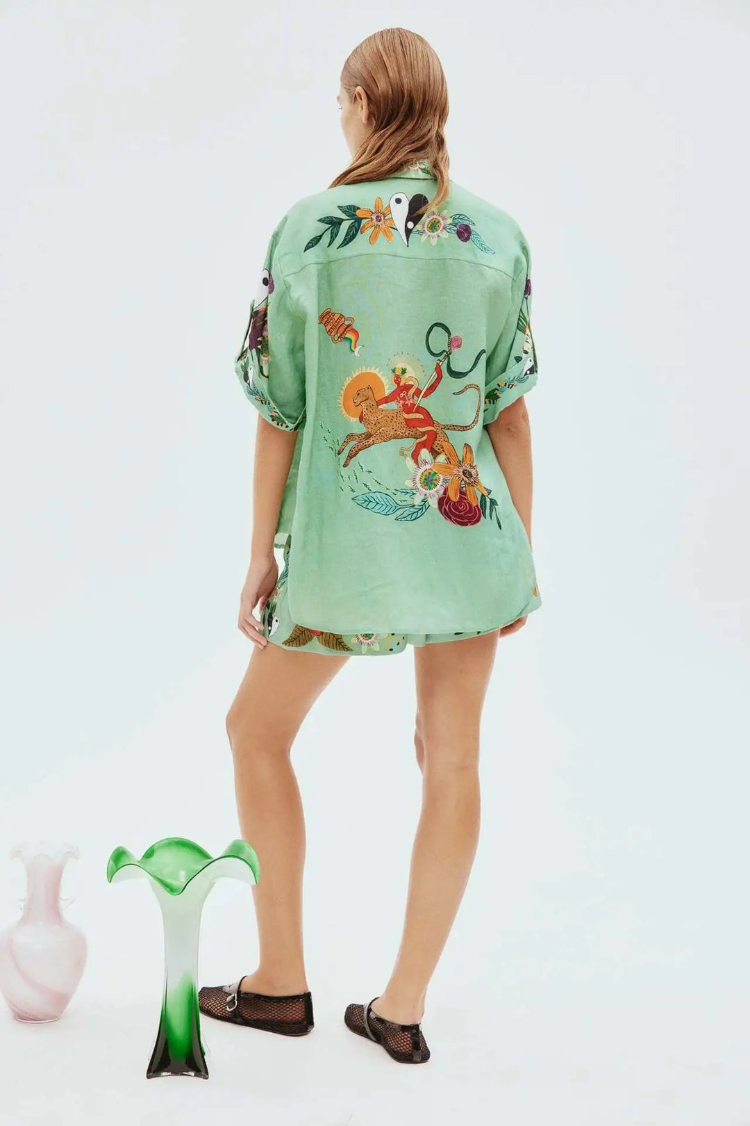 Saray - Ensemble short oversize imprimé floral